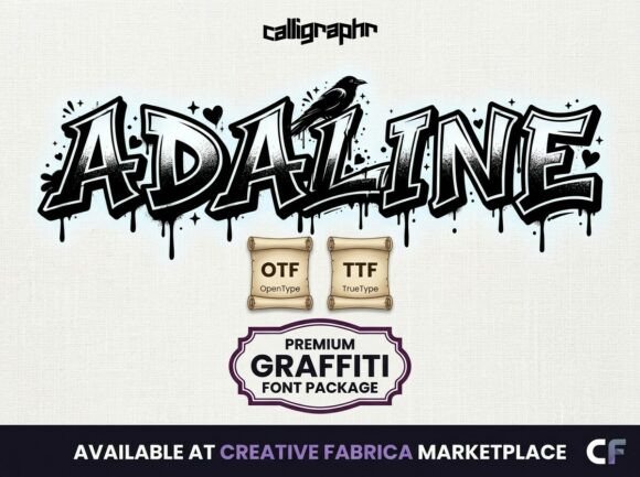 Adaline: A Decorative Font for Bold, Artistic Headlines