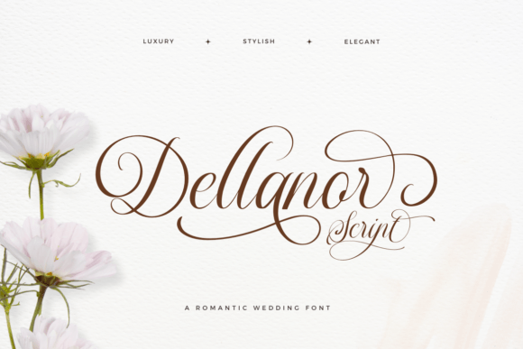 Dellanor Script: An Elegant Font for Wedding Invitations