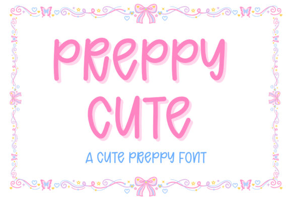 Discover the Charm of Preppy Cute Typography