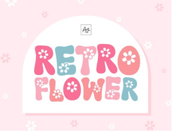 Discover the Charming Allure of the Retro Flower Font