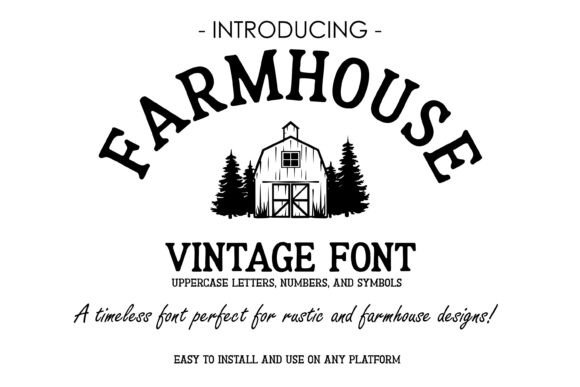 Farmhouse Vintage: A Rustic Serif Font for Timeless Designs