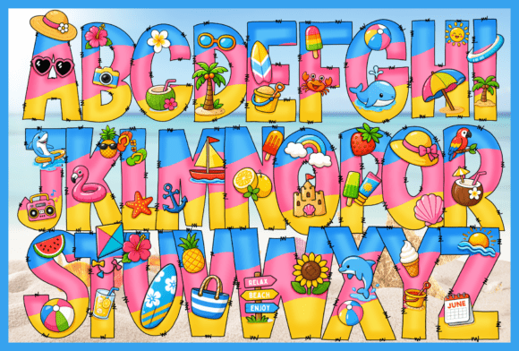 Hi Summer: A Vibrant Color Font for Your Beach Designs