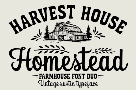 Homestead Font Bundle: Rustic Charm for Modern Designs