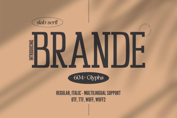 Introducing Brande: A Sleek & Refined Typeface for Modern Design