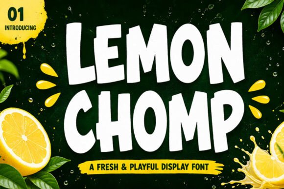 Lemon Chomp: A Burst of Playful Typography