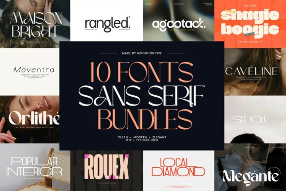 Modern Sans Serif Bundles: Elegant Typography for Creators