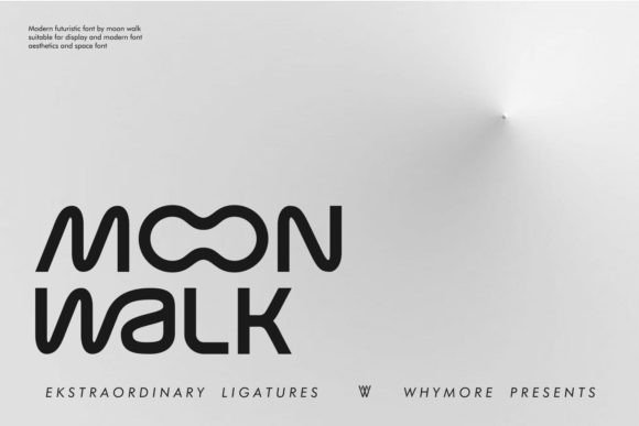 Moon Walk: A Typeface of Elegant Minimalism and Modern Curves