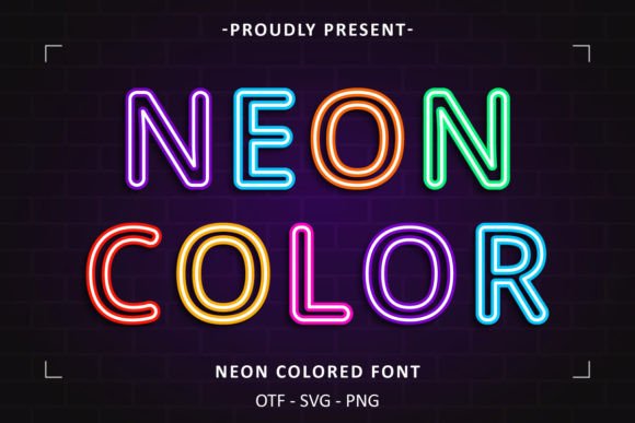 Neon Colored Font: Vibrant Typography for Modern Design