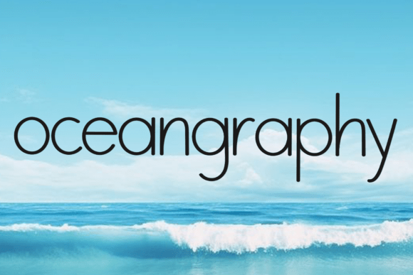 Oceangraphy: A Festive Typeface for Holiday Designs