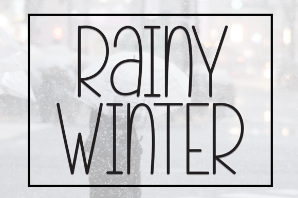 Rainy Winter: A Handwritten Font for Creative Charm
