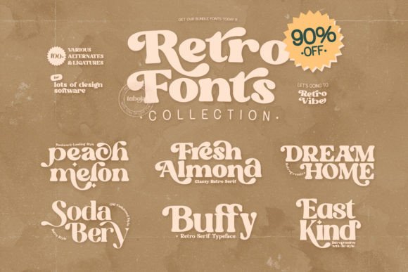 Retro Fonts Collection: Timeless Type for Modern Projects