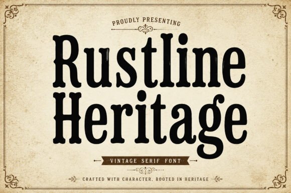 Rustline Heritage: A Vintage Serif for Bold Branding