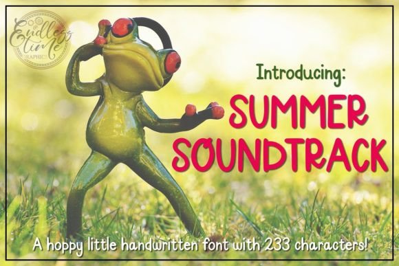 Summer Soundtrack: A Handwritten Font for Creative Projects