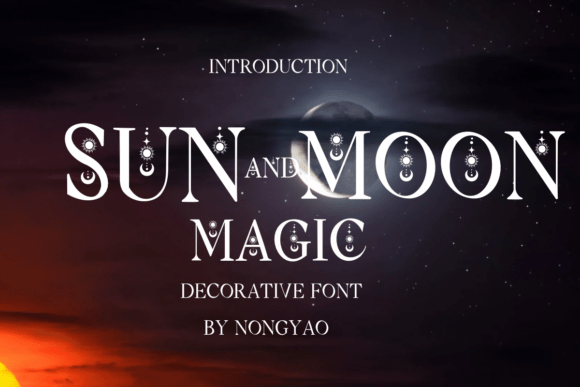Sun and Moon Magic: Celestial Typography